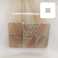 미니어처 건축모형 목재 재료 히노끼(편백) 25X25X900mm (6개)