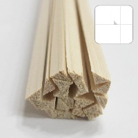 미니어처 건축모형 목재 재료 히노끼(편백)삼각봉 △X6X900mm(20개)