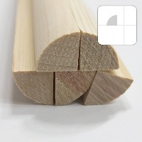 미니어처 건축모형 목재 재료 히노끼(편백)원형가공봉 1/4X30ΦX900mm(5개)